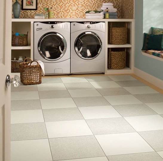 Laundry-room-Floor-Tile Well organized laundry room design ideas