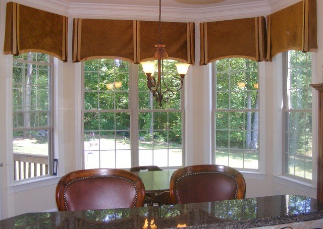 bay-window-valance Different Ideas for Dressing Bay Windows