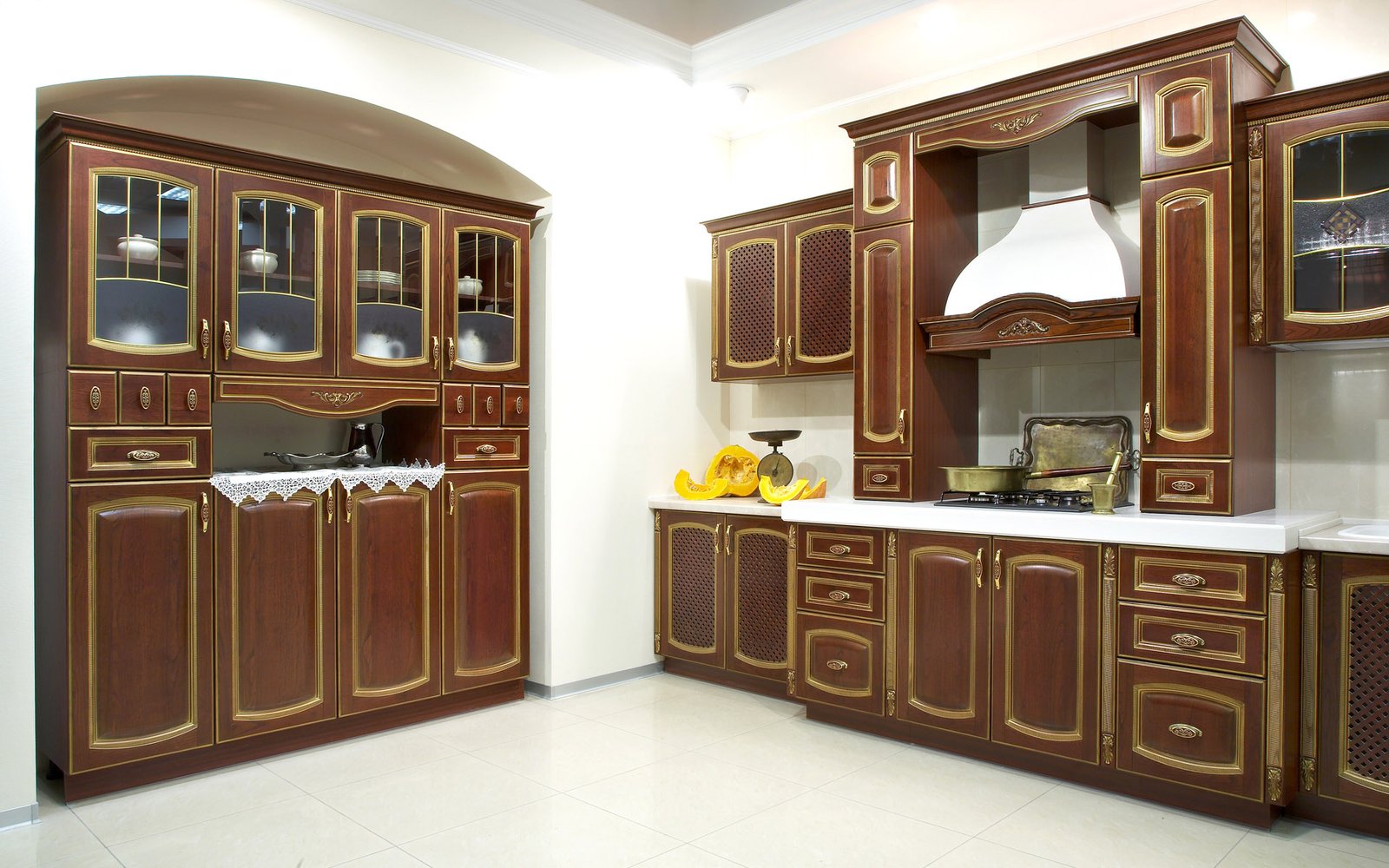 luxurious-wooden-kitchen-cabinets-decor luxurious wooden kitchen cabinets decor