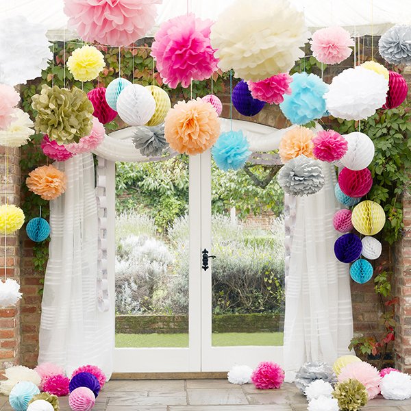 80pcs-Wedding-supplies-decorations-wedding-bouquet-of-paper-flowers-ball-garland-wedding-room-decoration-Party-Queen How to decorate your home for festive season?