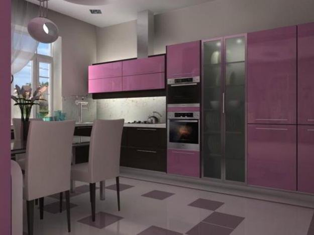 pink-kitchen-colors-modern-kitchens-12 How to add retro touch to the kitchen?