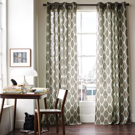 ikat-ogee-linen-curtain-c Home Décor Ideas for monsoon